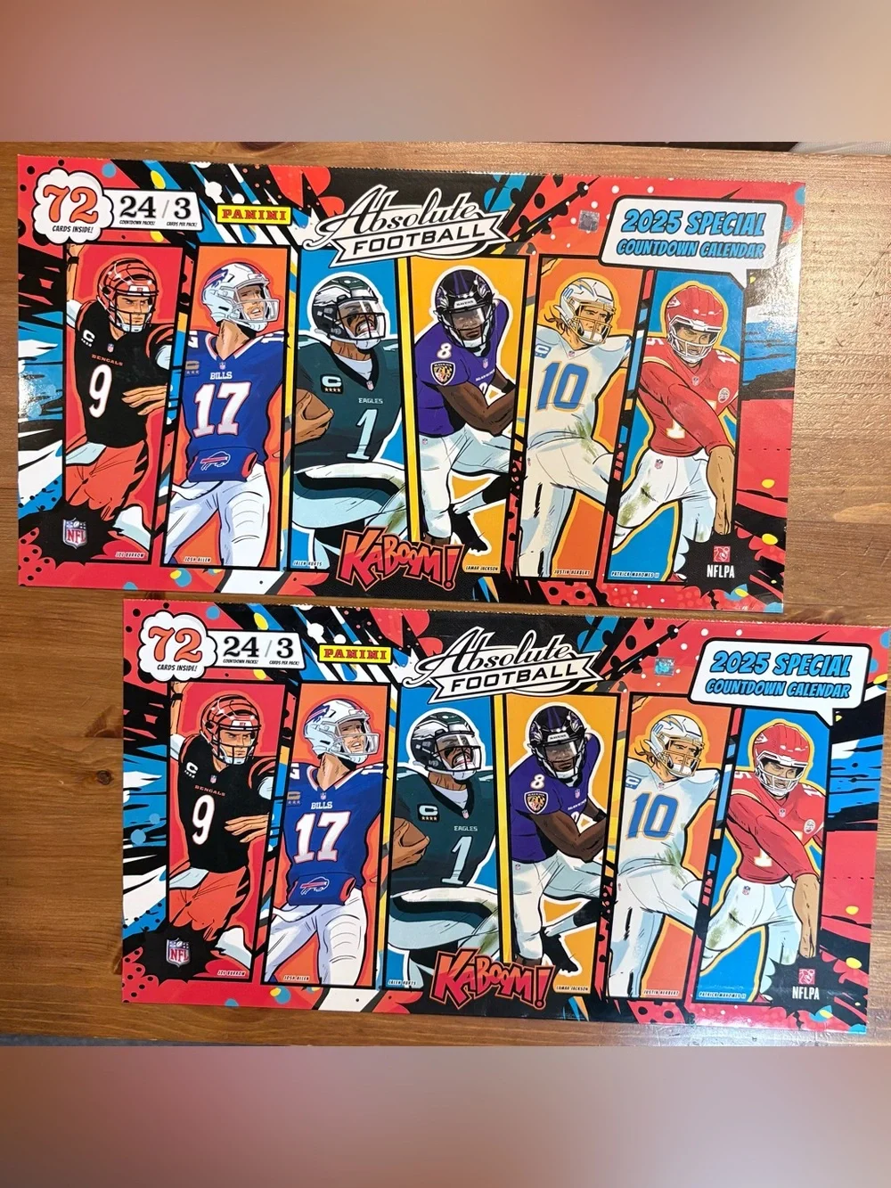 2025 Absolute Holiday Advent Calendar Jumbo Oversized Kaboom Joe Burrow - Picture 2 of 2